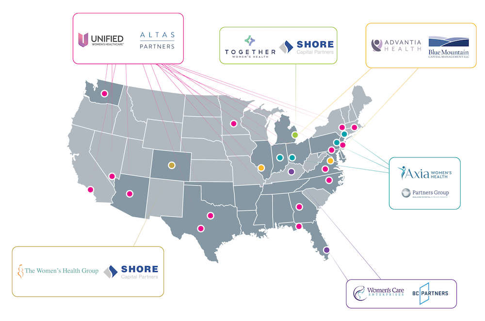 Women's Private Equity Map